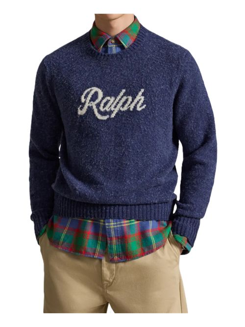 logo-intarsia maglia crew-neck Polo Ralph Lauren | 710-B24668-003NAVY COMBO